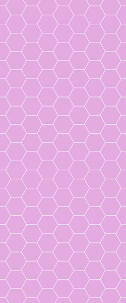 Pink Hexagon Tile Acrylic Wall Panel 2440mm x 1220mm (3mm Thick) - CladdTech