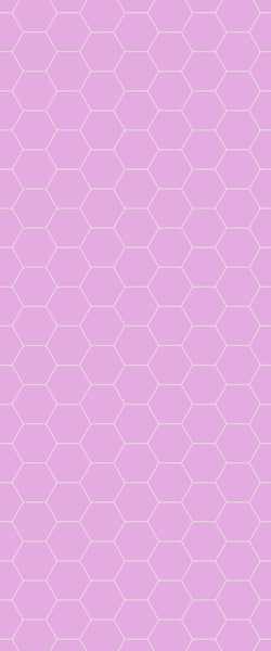 Pink Hexagon Tile Acrylic Wall Panel 2440mm x 1220mm (3mm Thick) - CladdTech
