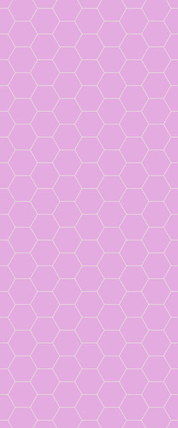 Pink Hexagon Tile Acrylic Wall Panel 2440mm x 1220mm (3mm Thick) - CladdTech