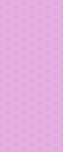 Pink Hexagon Tile Acrylic Wall Panel 2440mm x 1220mm (3mm Thick) - CladdTech