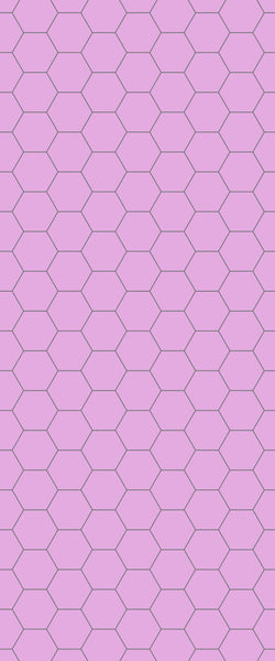 Pink Hexagon Tile Acrylic Wall Panel 2440mm x 1220mm (3mm Thick) - CladdTech