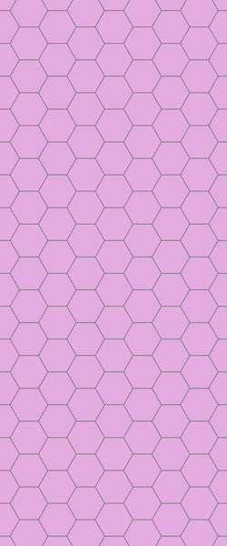 Pink Hexagon Tile Acrylic Wall Panel 2440mm x 1220mm (3mm Thick) - CladdTech