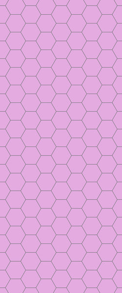 Pink Hexagon Tile Acrylic Wall Panel 2440mm x 1220mm (3mm Thick) - CladdTech