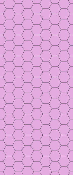 Pink Hexagon Tile Acrylic Wall Panel 2440mm x 1220mm (3mm Thick) - CladdTech