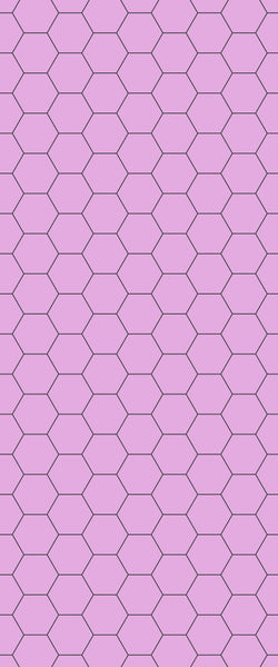 Pink Hexagon Tile Acrylic Wall Panel 2440mm x 1220mm (3mm Thick) - CladdTech