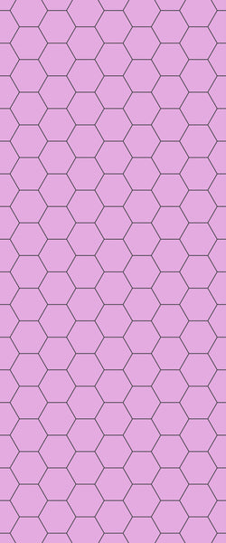 Pink Hexagon Tile Acrylic Wall Panel 2440mm x 1220mm (3mm Thick) - CladdTech