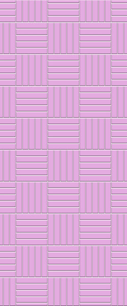 Pink Mosaic Tile Acrylic Shower Wall Panel 2440mm x 1220mm ( 3mm Thick) - CladdTech