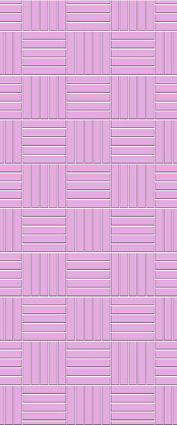 Pink Mosaic Tile Acrylic Shower Wall Panel 2440mm x 1220mm ( 3mm Thick) - CladdTech