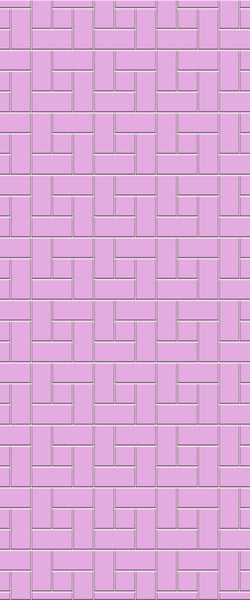 Pink Windmill Tile Acrylic Shower Panel 2440mm x 1220mm ( 3mm Thick) - CladdTech