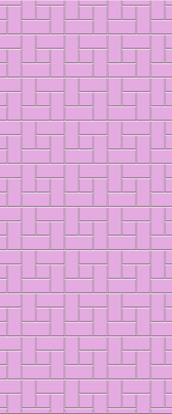 Pink Windmill Tile Acrylic Shower Panel 2440mm x 1220mm ( 3mm Thick) - CladdTech