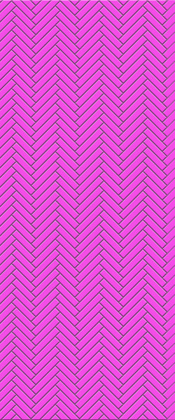 Pink Single Herringbone Tile Acrylic Shower Panel 2440mm x 1220mm ( 3mm Thick) - CladdTech