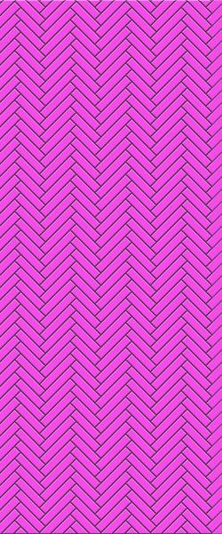 Pink Single Herringbone Tile Acrylic Shower Panel 2440mm x 1220mm ( 3mm Thick) - CladdTech