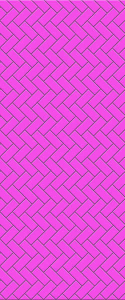 Pink Diagonal Herringbone Tile Acrylic Shower Panel 2440mm x 1220mm ( 3mm Thick) - CladdTech