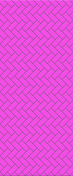 Pink Diagonal Herringbone Tile Acrylic Shower Panel 2440mm x 1220mm ( 3mm Thick) - CladdTech