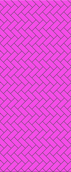 Pink Diagonal Herringbone Tile Acrylic Shower Panel 2440mm x 1220mm ( 3mm Thick) - CladdTech