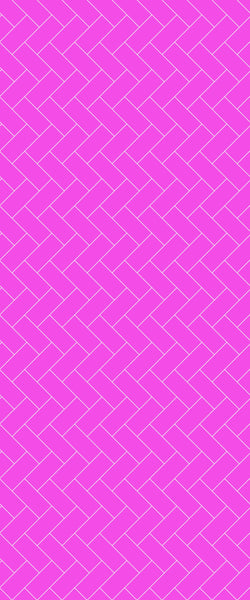 Pink Diagonal Herringbone Tile Acrylic Shower Panel 2440mm x 1220mm ( 3mm Thick) - CladdTech