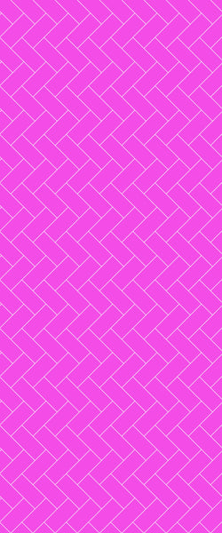 Pink Diagonal Herringbone Tile Acrylic Shower Panel 2440mm x 1220mm ( 3mm Thick) - CladdTech