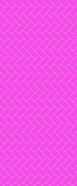 Pink Diagonal Herringbone Tile Acrylic Shower Panel 2440mm x 1220mm ( 3mm Thick) - CladdTech