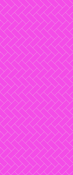 Pink Diagonal Herringbone Tile Acrylic Shower Panel 2440mm x 1220mm ( 3mm Thick) - CladdTech