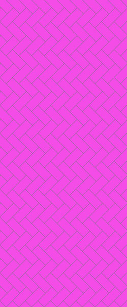 Pink Diagonal Herringbone Tile Acrylic Shower Panel 2440mm x 1220mm ( 3mm Thick) - CladdTech