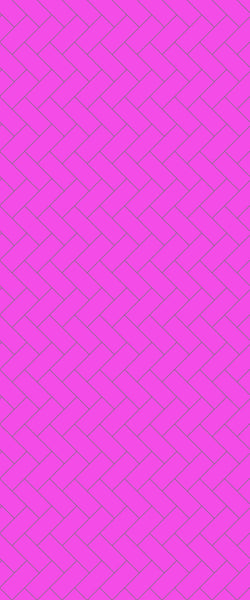 Pink Diagonal Herringbone Tile Acrylic Shower Panel 2440mm x 1220mm ( 3mm Thick) - CladdTech