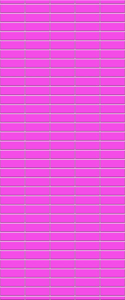 Pink Horizontal Block Tile Acrylic Shower Panel 2440mm x 1220mm ( 3mm Thick) - CladdTech