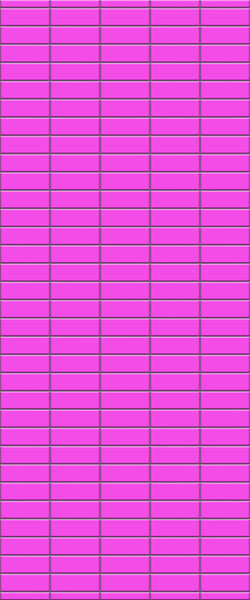 Pink Horizontal Block Tile Acrylic Shower Panel 2440mm x 1220mm ( 3mm Thick) - CladdTech