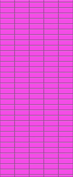 Pink Horizontal Block Tile Acrylic Shower Panel 2440mm x 1220mm ( 3mm Thick) - CladdTech