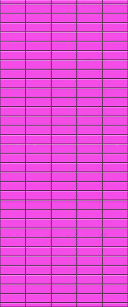 Pink Horizontal Block Tile Acrylic Shower Panel 2440mm x 1220mm ( 3mm Thick) - CladdTech