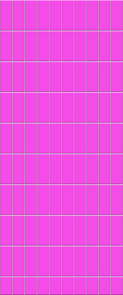 Pink Vertical Block Tile Acrylic Shower Panel 2440mm x 1220mm ( 3mm Thick) - CladdTech
