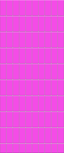 Pink Vertical Block Tile Acrylic Shower Panel 2440mm x 1220mm ( 3mm Thick) - CladdTech