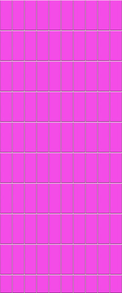 Pink Vertical Block Tile Acrylic Shower Panel 2440mm x 1220mm ( 3mm Thick) - CladdTech