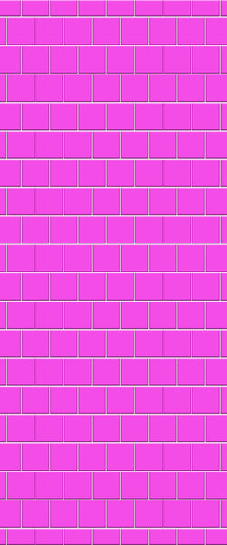 Pink Large Square's Tile Acrylic Shower Wall Panel 2440mm x 1220mm ( 3mm Thick) - CladdTech