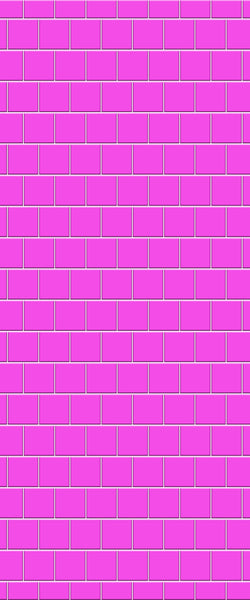 Pink Large Square's Tile Acrylic Shower Wall Panel 2440mm x 1220mm ( 3mm Thick) - CladdTech