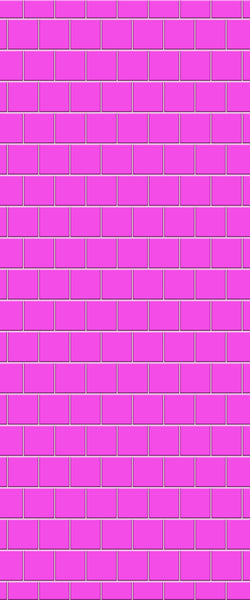 Pink Large Square's Tile Acrylic Shower Wall Panel 2440mm x 1220mm ( 3mm Thick) - CladdTech