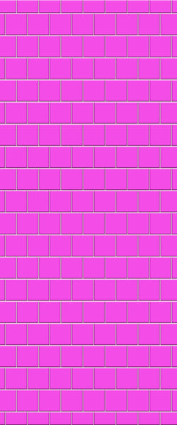 Pink Large Square's Tile Acrylic Shower Wall Panel 2440mm x 1220mm ( 3mm Thick) - CladdTech