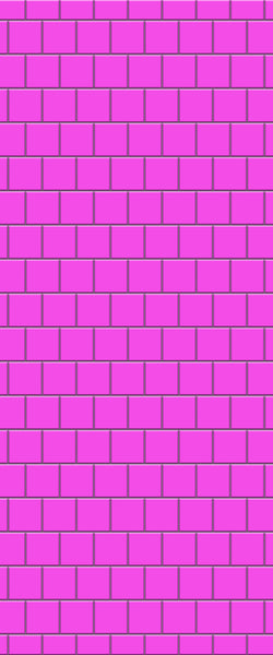 Pink Large Square's Tile Acrylic Shower Wall Panel 2440mm x 1220mm ( 3mm Thick) - CladdTech