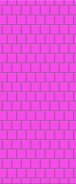 Pink Large Square's Tile Acrylic Shower Wall Panel 2440mm x 1220mm ( 3mm Thick) - CladdTech