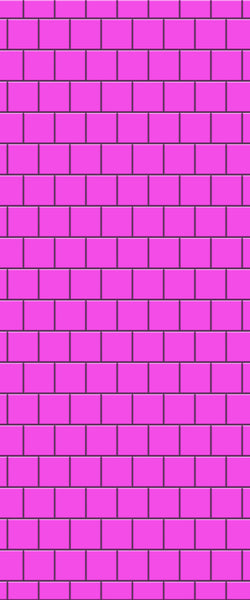 Pink Large Square's Tile Acrylic Shower Wall Panel 2440mm x 1220mm ( 3mm Thick) - CladdTech