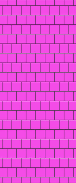Pink Large Square's Tile Acrylic Shower Wall Panel 2440mm x 1220mm ( 3mm Thick) - CladdTech