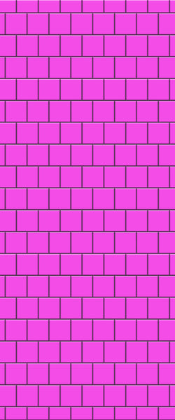 Pink Large Square's Tile Acrylic Shower Wall Panel 2440mm x 1220mm ( 3mm Thick) - CladdTech