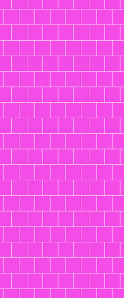 Pink Large Square's Tile Acrylic Shower Wall Panel 2440mm x 1220mm ( 3mm Thick) - CladdTech