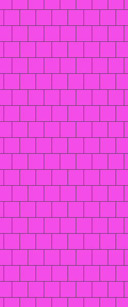 Pink Large Square's Tile Acrylic Shower Wall Panel 2440mm x 1220mm ( 3mm Thick) - CladdTech