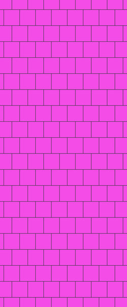 Pink Large Square's Tile Acrylic Shower Wall Panel 2440mm x 1220mm ( 3mm Thick) - CladdTech