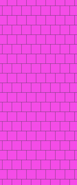 Pink Large Square's Tile Acrylic Shower Wall Panel 2440mm x 1220mm ( 3mm Thick) - CladdTech