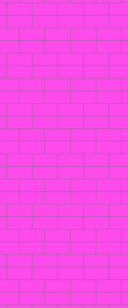 Pink Brickbond Tile Acrylic Shower Wall Panel 2440mm x 1220mm ( 3mm Thick) - CladdTech