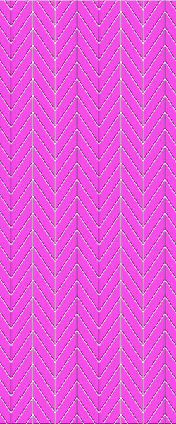 Pink Chevron Tile Acrylic Shower Wall Panel 2440mm x 1220mm ( 3mm Thick) - CladdTech