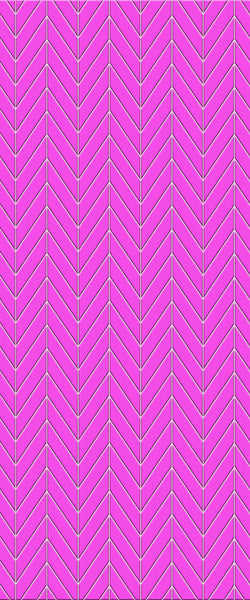 Pink Chevron Tile Acrylic Shower Wall Panel 2440mm x 1220mm ( 3mm Thick) - CladdTech