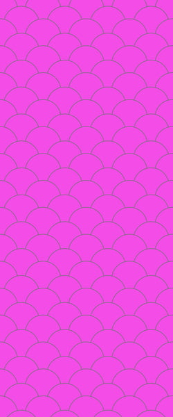 Pink Fishscales Tile Acrylic Shower Panel 2440mm x 1220mm (3mm Thick) - CladdTech