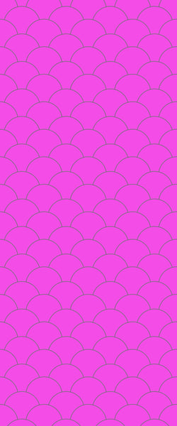 Pink Fishscales Tile Acrylic Shower Panel 2440mm x 1220mm (3mm Thick) - CladdTech